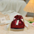 Velvet Drawstring Tassel Gift Bag | Wedding & Party Candy Pouch