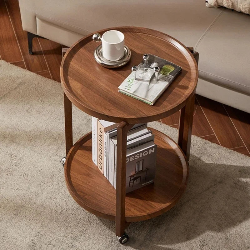 Multi-functional Movable trolley side table Living room coffee table Movable coffee table sturdy and durable Oasis Select
