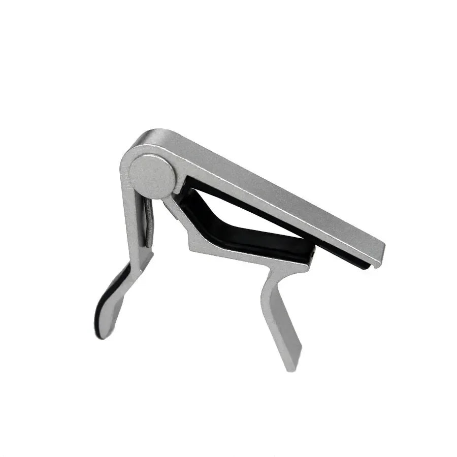 1/2pcs Universal Aluminium Alloy Guitar Capo - Lightweight & Durable Quick-Change Capo For Acoustic Electric And Classic Guitars Oasis Select Silver 1pc
