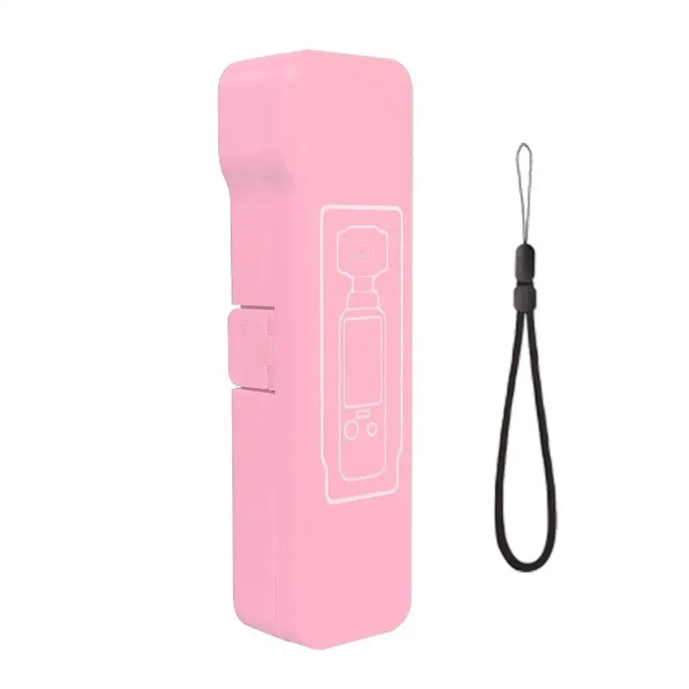For DJI Osmo Pocket 4 Protective Shell, Flip Cover Anti-Drop Scratch Storage Box with Lanyard, Portable Vlog Shooting Accessory Oasis Select 19cm Pink