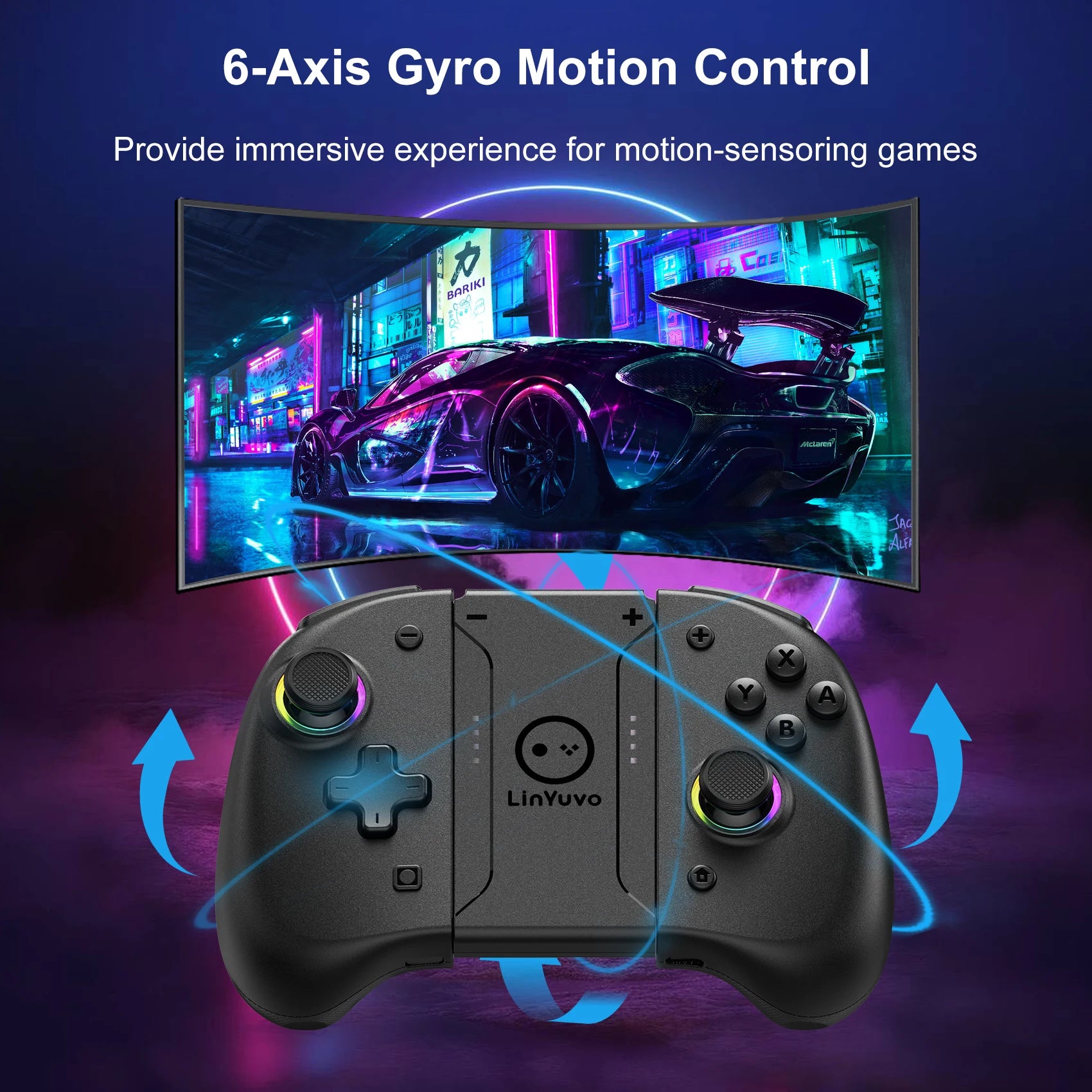 AyeBeau Nintendo Switch Wireless Controller – Hall Effect Gamepad