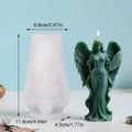 Wings Goddess Scented Silicone Candle Mould DIY Prayer Angel Sculpture Gypsum Resin Mold Women Candle Making Supplies Home Decor Oasis Select A1
