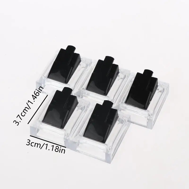5Pcs Clear Ring Display Stands, Jewelry Ring Tray Storage Organizer Holder, Counter Showcase Display Props Oasis Select