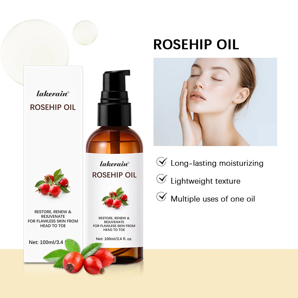 Organic Rosehip Oil 30ml – Face, Body & Hair Moisturizer Face & Body Oil Oasis Select