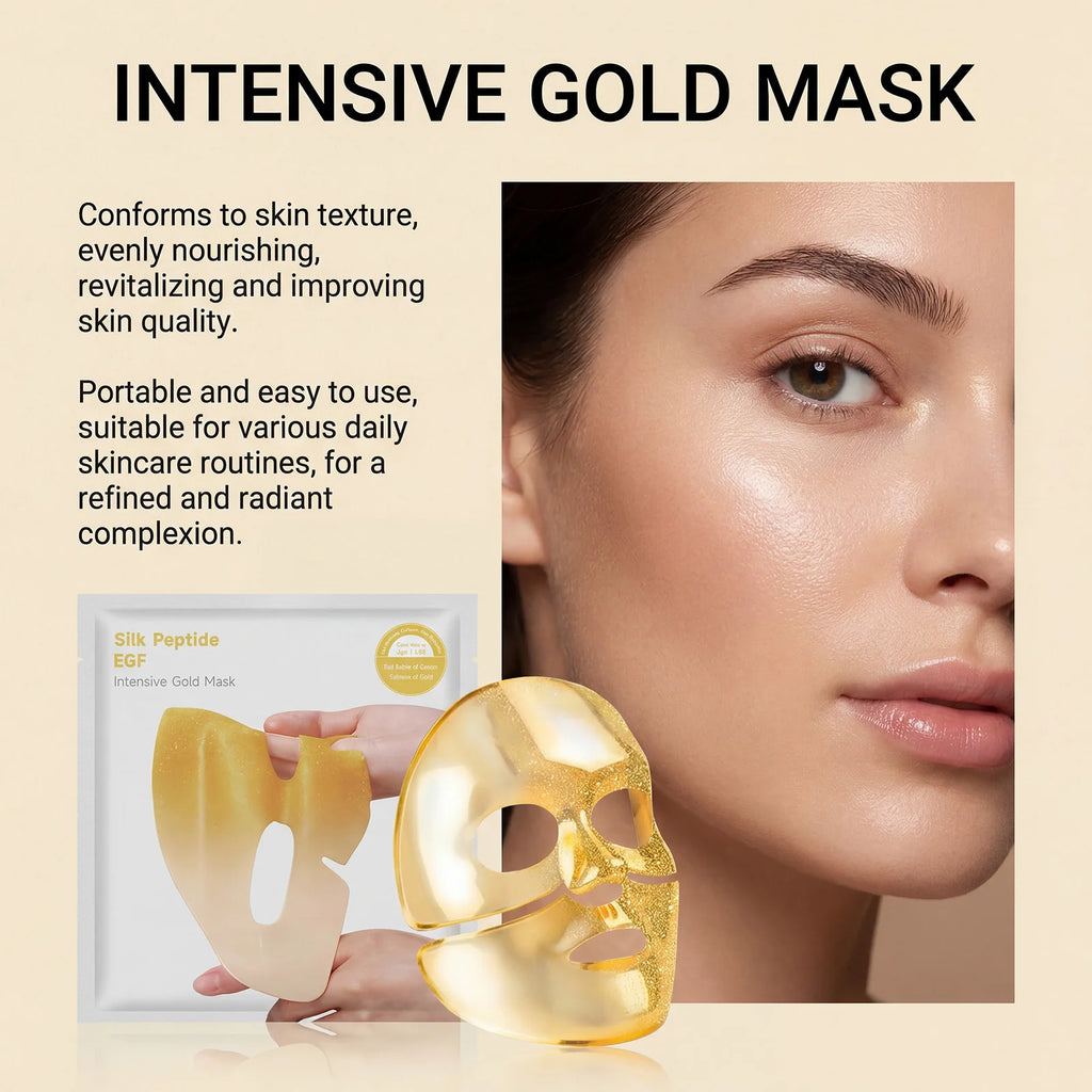Gold Hydrating Face Mask – Brightening, Tightening & Pore Purifying