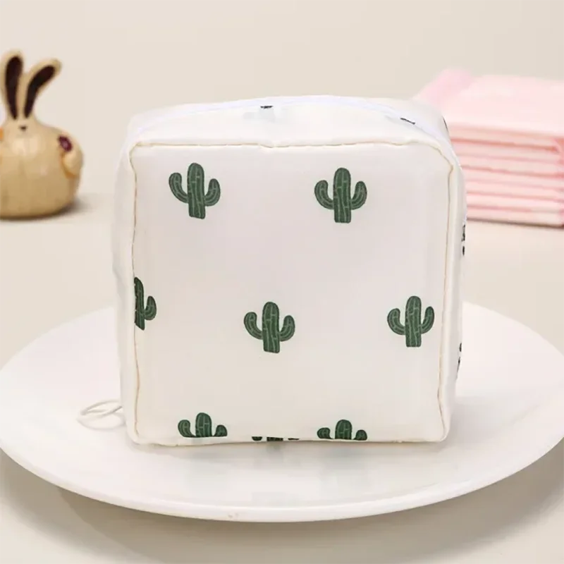 Women Sanitary Napkin Tampon Storage Bag Portable Waterproof Organizer Pouch Cartoon Pattern Sanitary Napkin Bag Oasis Select