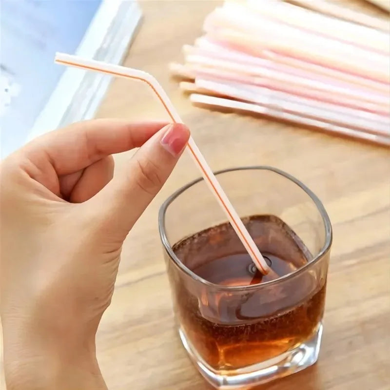 Multicolor Fluorescent Straws Bendable Drinking Straws Beverage Kunststof Straws Wedding Decor Kitchen Beverage Party Supplies Oasis Select