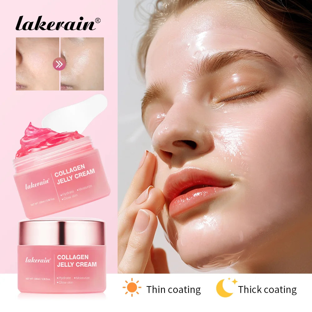 100g Collagen Jelly Cream Hydrolyzed Collagen Soft Moist Jelly Essence Shrinks Pores Moisturizing Smooth Skin Care Products Oasis Select