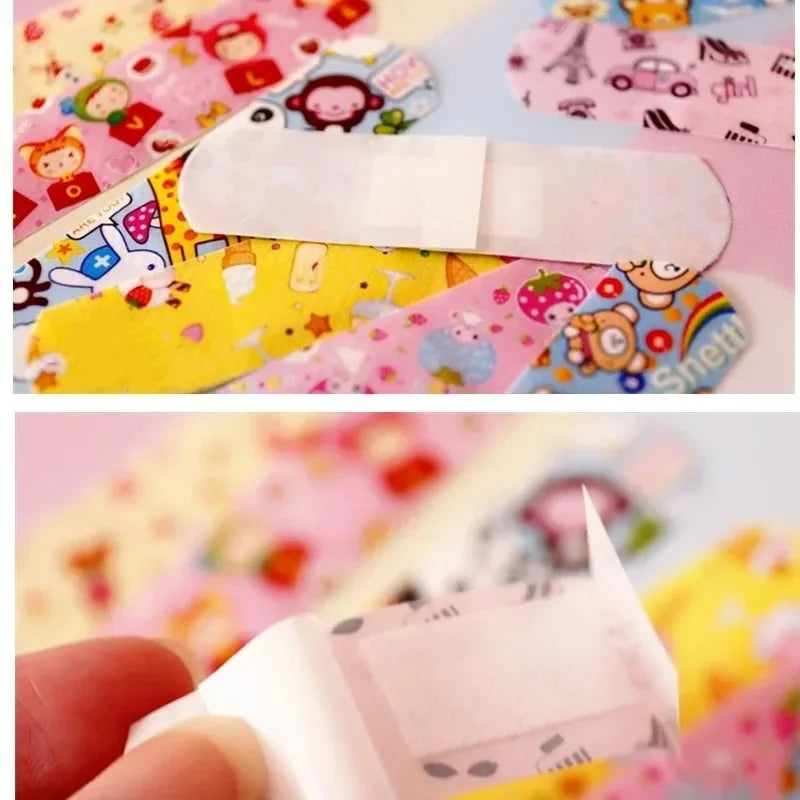 Cartoon Animal Pattern Band Aid Hemostasis Adhesive Bandages First Aid Emergency Kit Wound Plaster Patches for Kids Oasis Select