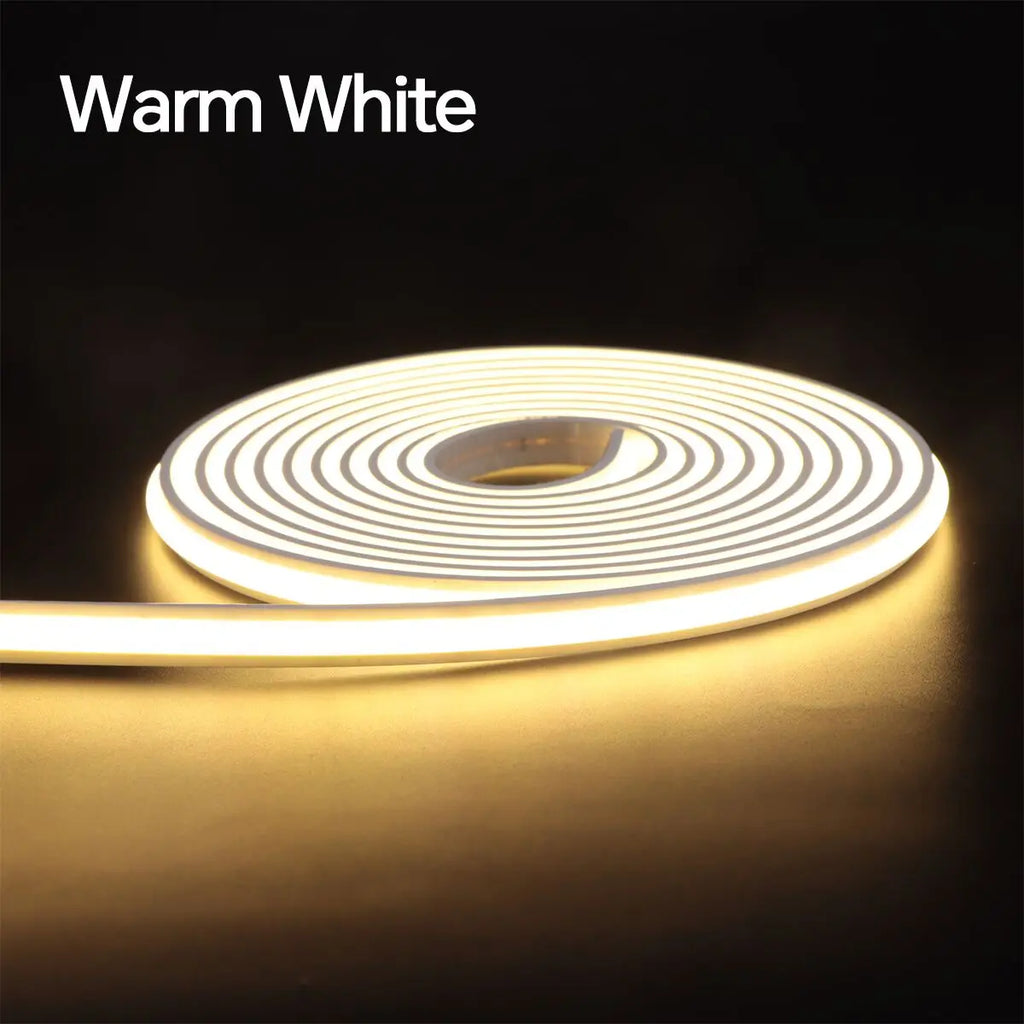 Zigbee 3.0 24V Neon LED Strip Light APP Control Brightness Adjustment 100% Pure Silicone Tube Kitchen Cabinet Lamp Zigbee Switch Oasis Select Warm White 3M USA Power Plug