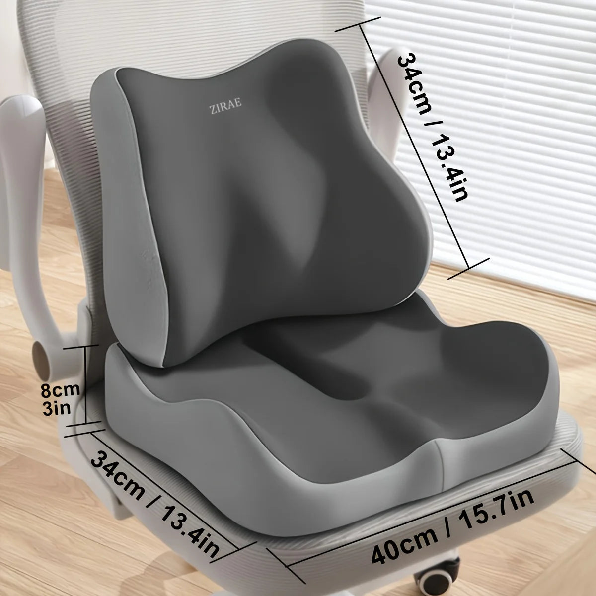 Memory Foam Car Seat Cushion Lumbar Support Pillow Soft Elastic Office Chair Pad Seat Cushion Suit for Desk Office Use Oasis Select