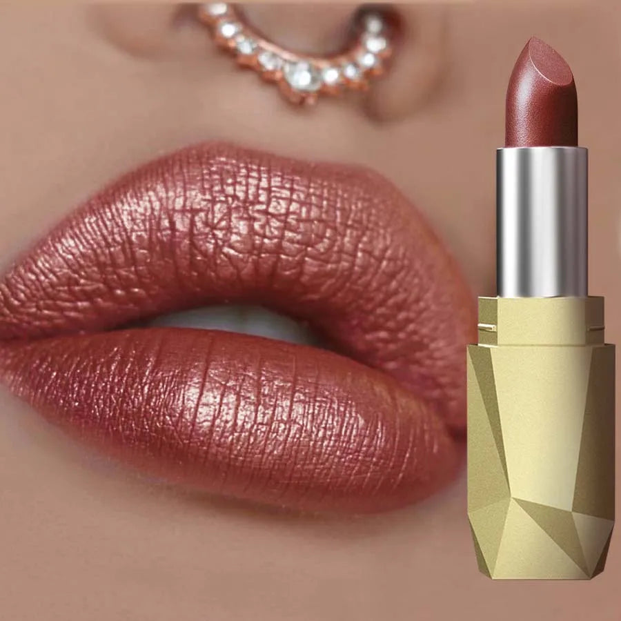 KAFURUX Glitter Plumping Lip Oil Tint – Metallic Moisturizing Lipstick