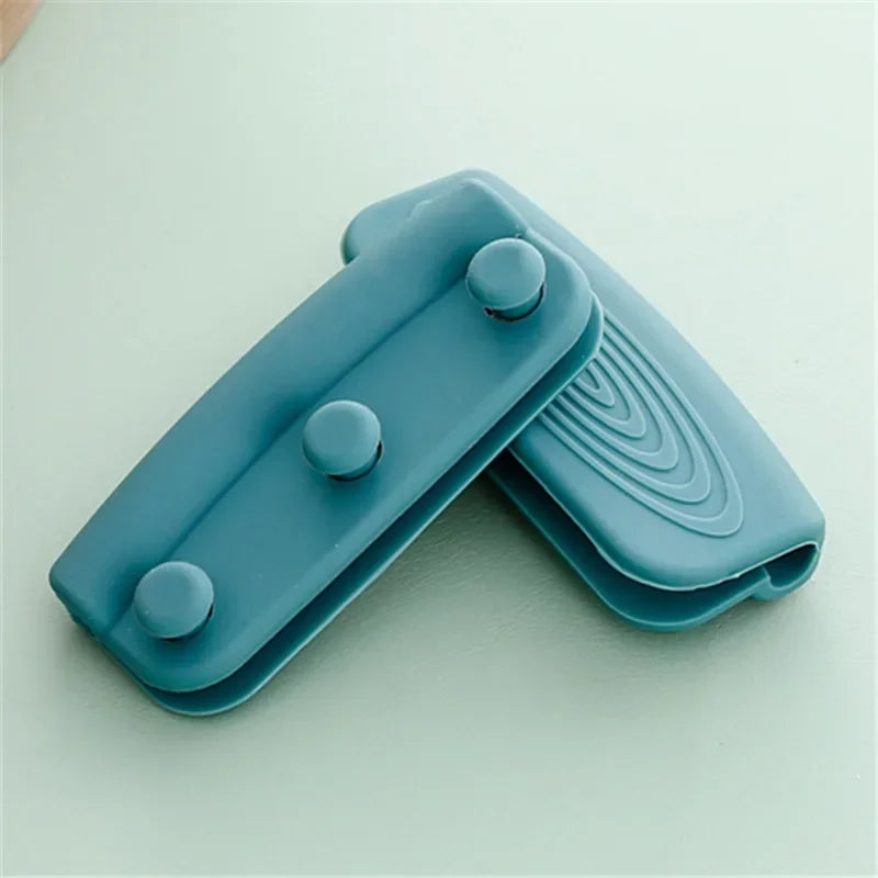 2/8 Silicone Pan Handle Cover Heat Insulation Covers Pot Ear Clip Non-slip Steamer Casserole Pan Handle Holder Kitchen Tools Oasis Select