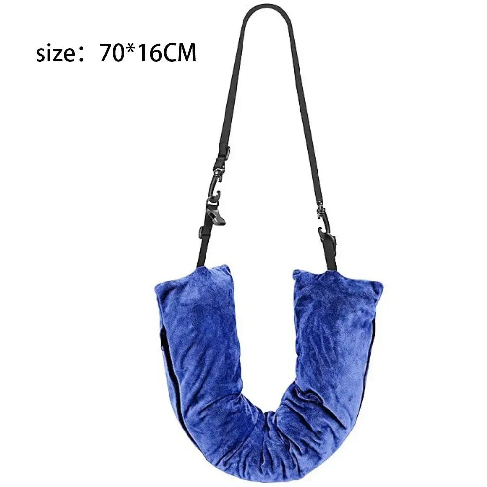 Multifunctional Fillable Travel Neck Pillow Comfortable Waterproof Stuffable Neck Portable U-Shaped Pillow Luggage Pillowcase Oasis Select