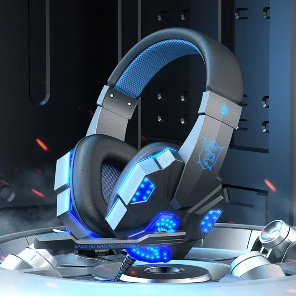 Creative Wired Gaming Headphones High Quality Microphone Led Light Bass Stereo PC Gaming Headset For Computer PS4 PS5 Xbox Oasis Select
