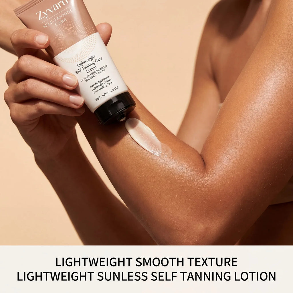 Self Tanning Lotion Sunless Tanner Natural Glow Buildable Tan Streak Free Hydrating Lightweight Even Bronze Non Greasy 100g Oasis Select