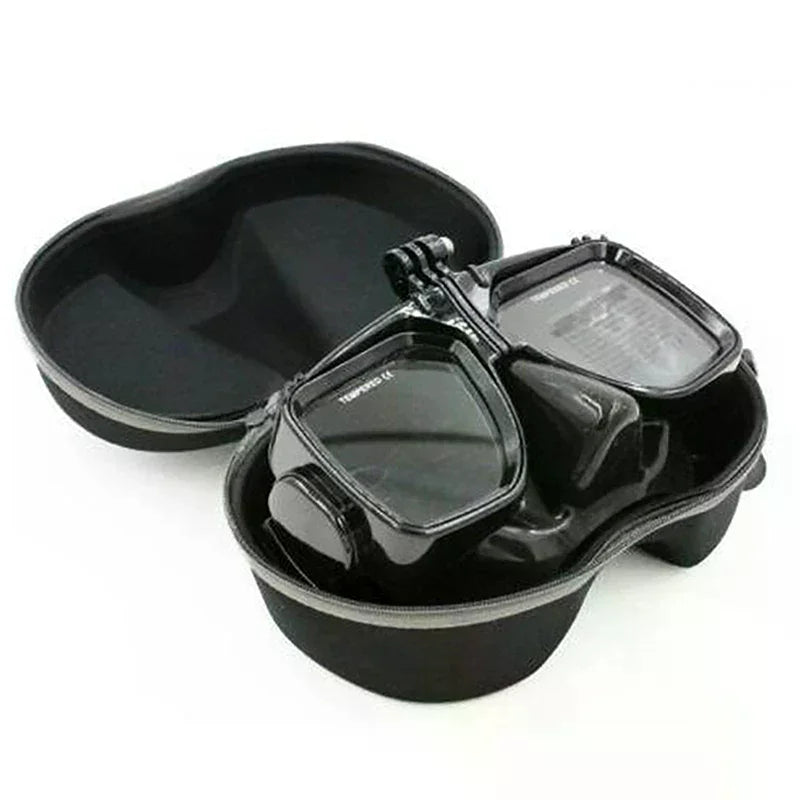 Diving Glasses Storage Box Underwater Mask Goggles Glasses Storage Diving Face Cover Snorkel Zipper Case for Underwater Swimming Oasis Select