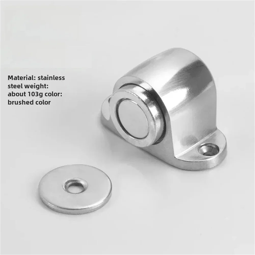 Elegant Door Stop Design Door Protector Strong Hold Door Stop Gold Suction Gate Stopper Elegant Streamlined Design Long-term Use Oasis Select Silver China Mainland