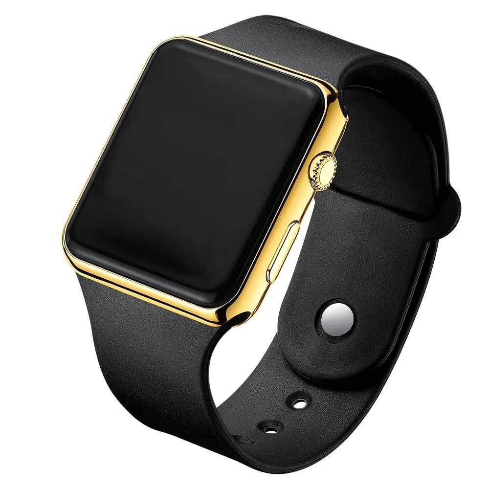 Men Sport LED Watches Men's Digital Watch Men Watch Silicone Electronic Watch Men Clock reloj hombre hodinky relogio masculino Oasis Select black gold