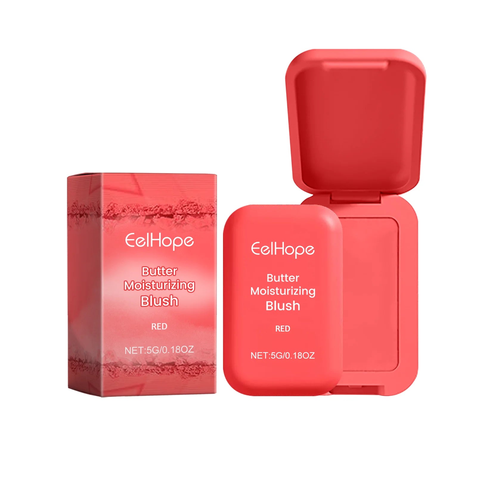 Eelhope Butter Cream Blush – Long-Lasting Blendable Cheek Color Cream Blush Oasis Select Red