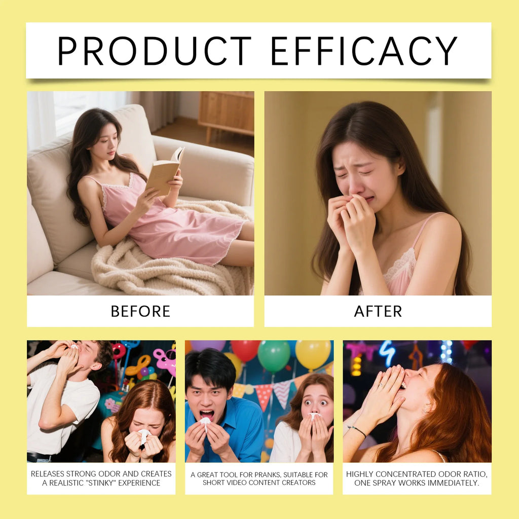 Stinky Spray Realistic Prank Odor Funny Prop Must Have Toy for Party Pranks Spray Party Surprise Oasis Select