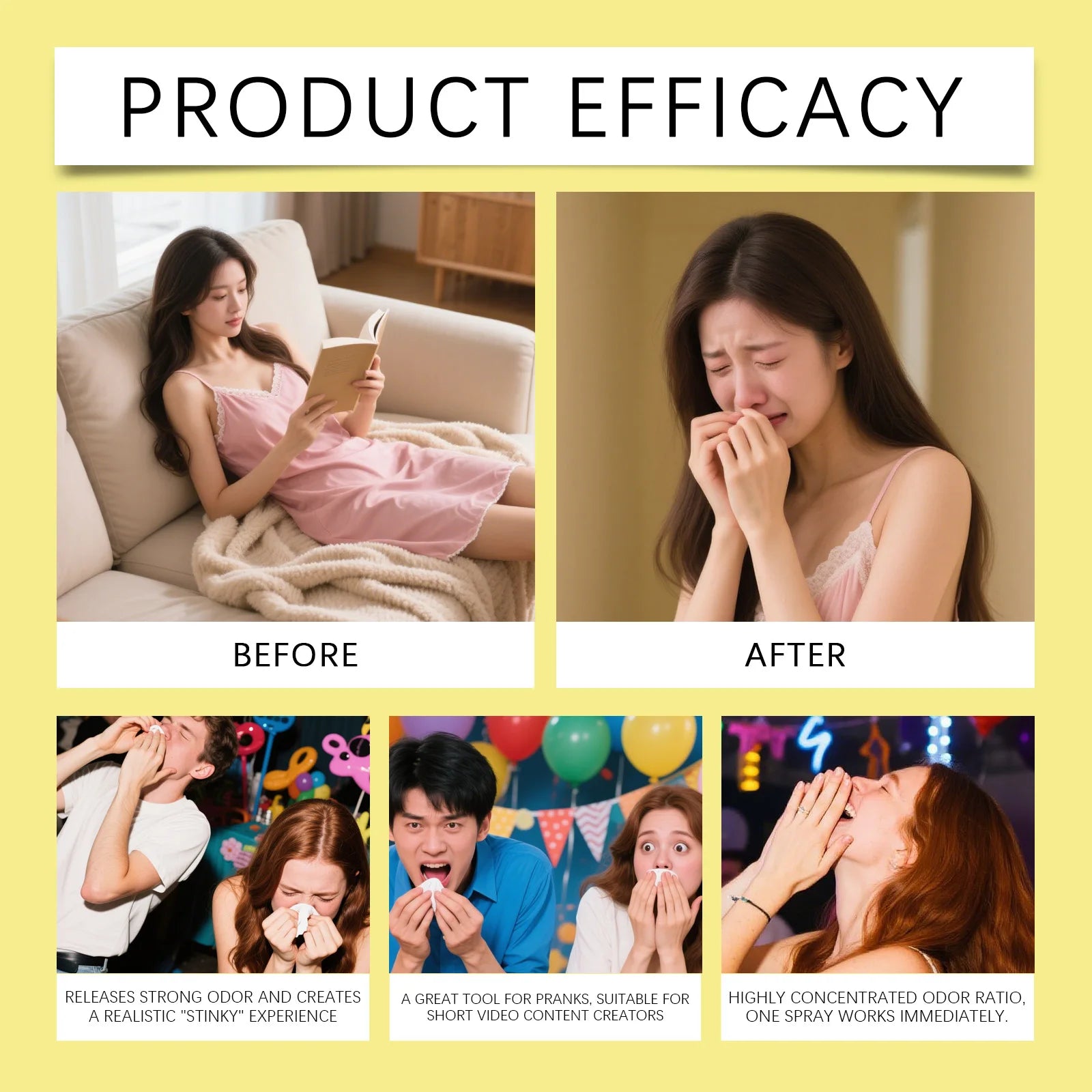 Stinky Spray Realistic Prank Odor Funny Prop Must Have Toy for Party Pranks Spray Party Surprise Oasis Select