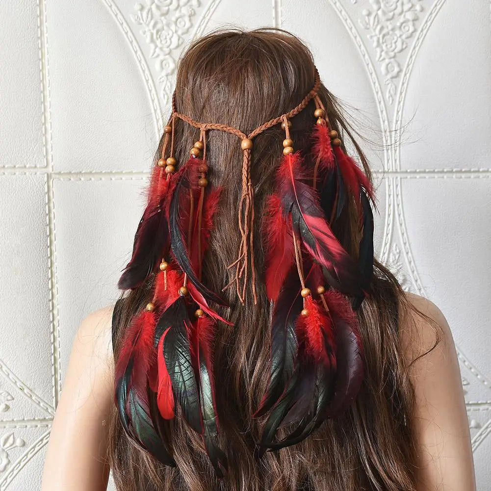 Bohemian Feather Headband – Carnival Costume & Festival