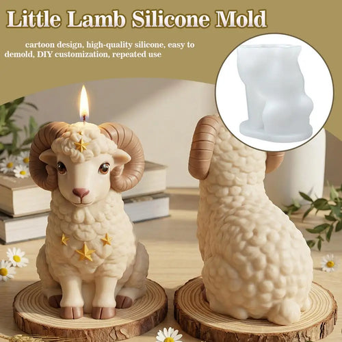 3D Lamb Silicone Mold – DIY Candle, Soap, Resin & Wax Craft Silicone Craft Mold Oasis Select