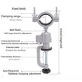 360 Degree Rotating Universal Bench Vise Clamp Holder Adjustable Desk Mount Tool Stand for Rotary Tools and Drilling Operations Oasis Select Large caliber