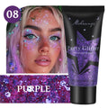 Multicolor Body Glitter – Waterproof & Sweat-Resistant Makeup Body & Face Glitter Oasis Select 08 PURPLE