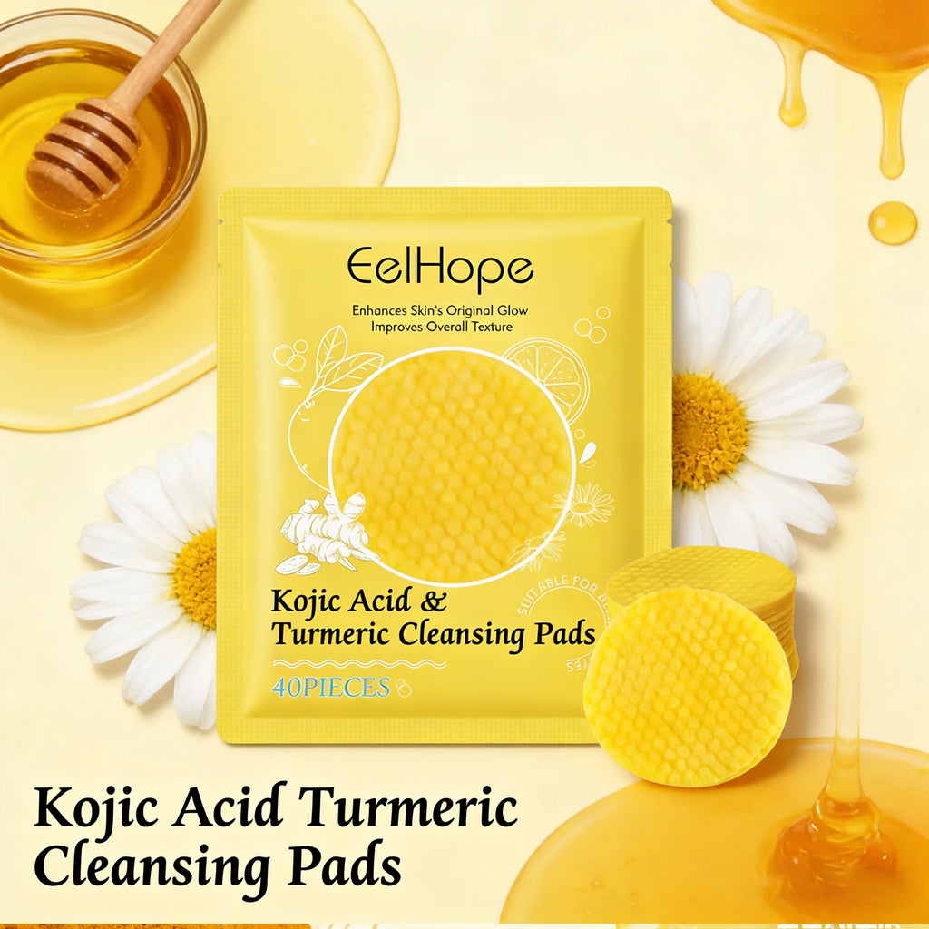 Kojic Acid & Turmeric Cleansing Pads – Brighten & Exfoliate Skin Exfoliating Cleansing Pads Oasis Select