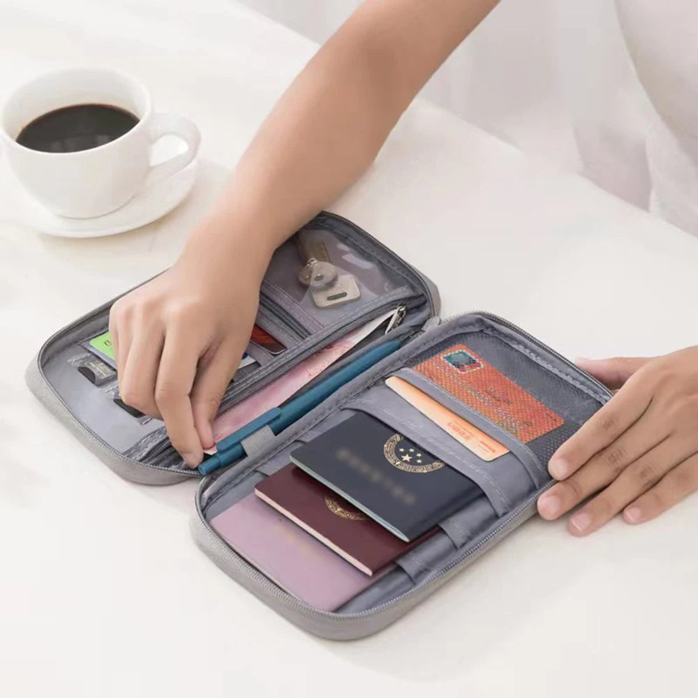 Waterproof Passport Holder & Travel Document Organizer Bag