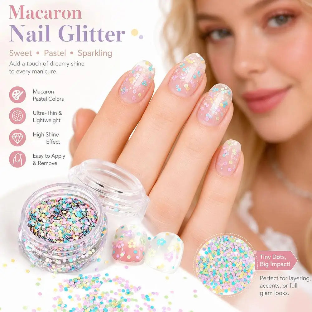 1 Box Colorful Heart Star Glitter for Nails Glitter Flakes Sparkling Diamond Sequin Nails Charms Sequins Manicure Decorations Oasis Select