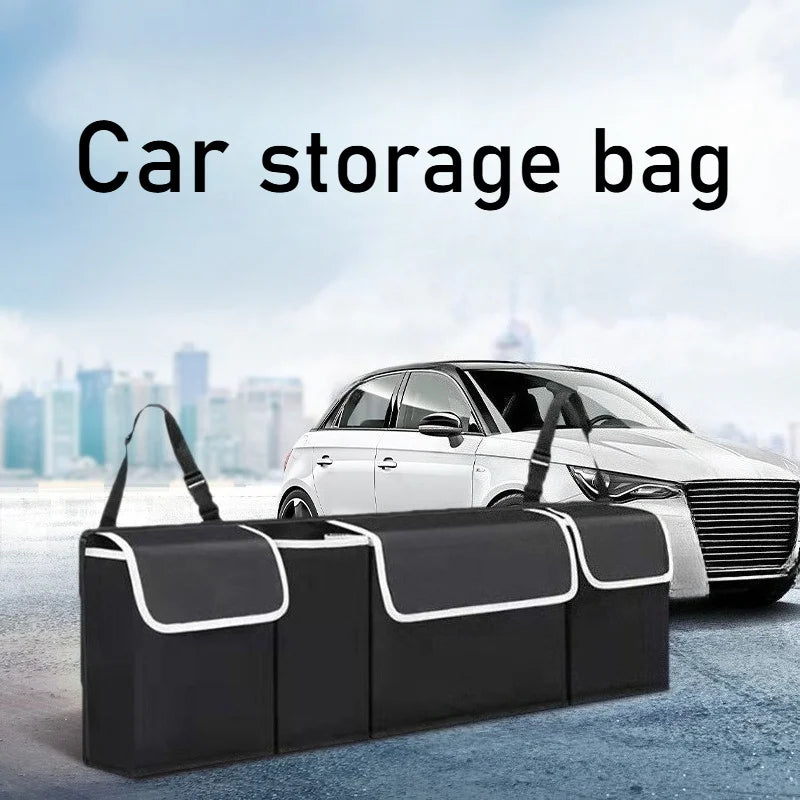 Car trunk storage bag SUV car seat back hanging bag Multi functional storage mesh bag Car interior storage items Oasis Select