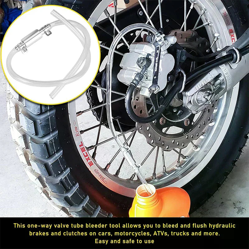 Car Motorcycle Brake Bleeding Oil Change Pump Tool Hydraulic Brake Bleeder Tools Quick Connection/seal Without Leakage Oasis Select