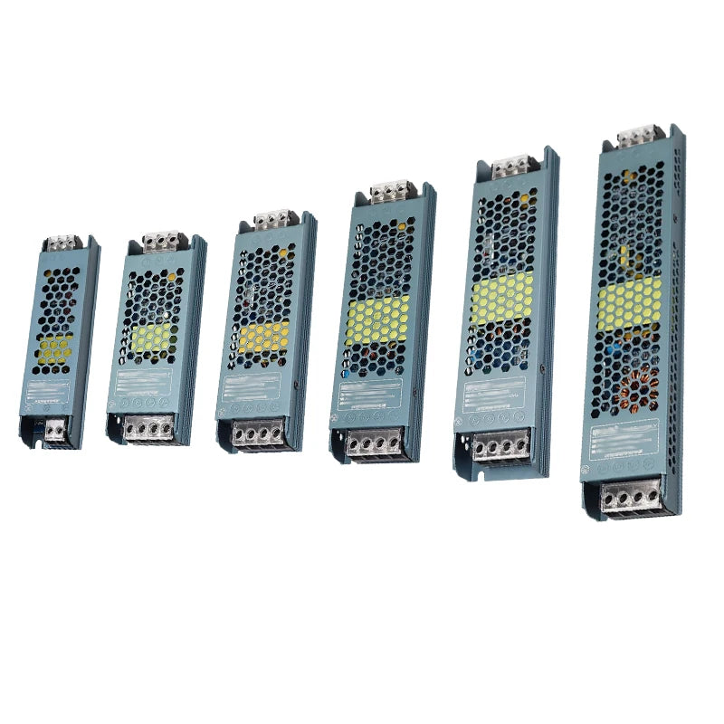 Power Supply 12V 24V Transformer AC 220V TO DC 24V 12V 60W 100W 150W 200W 300W 400W Ultra Thin Power Supply For LED Strips Lamp Oasis Select