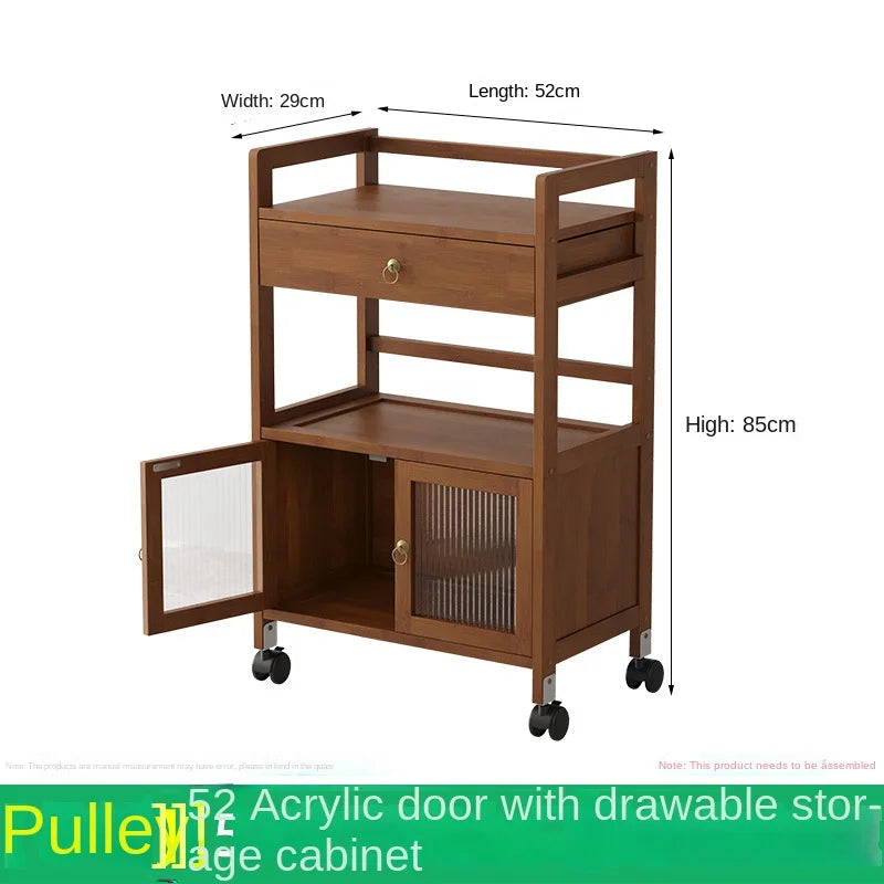 Tea cabinet, tea cabinet, sideboard, solid wood movable living room tea set cabinet, storage cabinet, shelving cabinet, storage Oasis Select 4-52 F