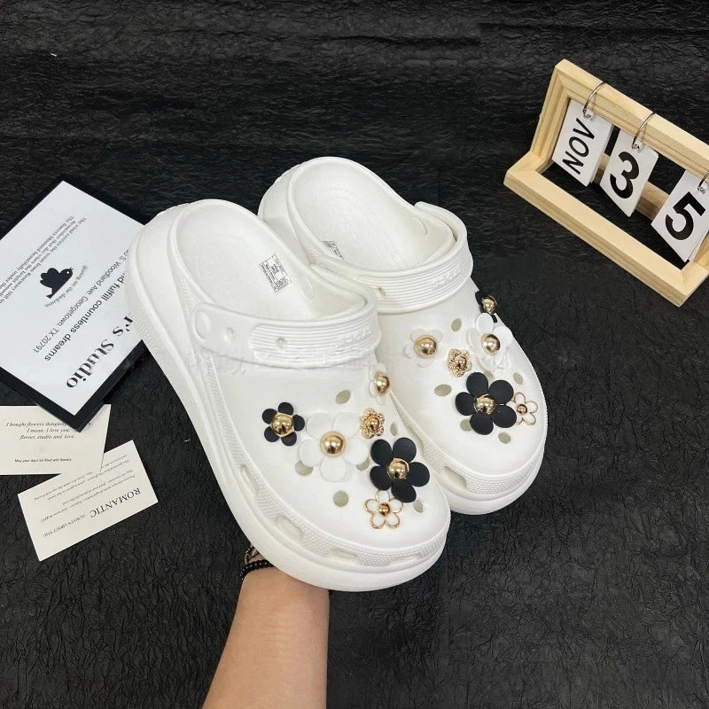 Little Daisy Fashion Shoe Accessory Set, decorative shoe buckles, removable, suitable for sandals and flip-flops. Oasis Select