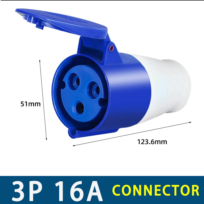 For Caravan Motorhome 240V 16A Hook Up Adapter 3 4 5PIN Car Connection Plug Mains Site Socket Power Supply Car Accessory Oasis Select 3P connector