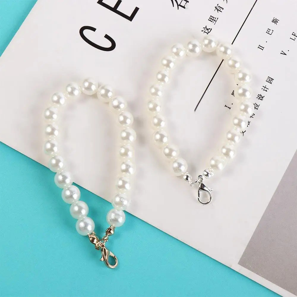 Creative Simple White Pearl Mobile Phone Chain Lanyard For Women Girls Anti-Drop Phone Case Chain Charm Jewelry Accessories Oasis Select