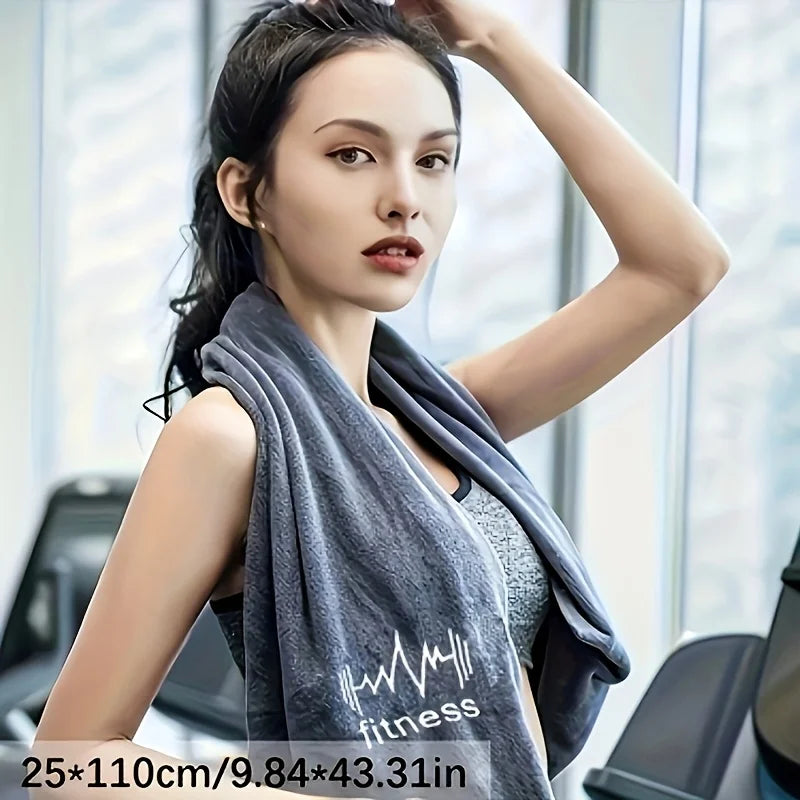 Super absorbent sports towel suitable for men and women - embroidered, quick drying fitness towel with sleeve cover Oasis Select