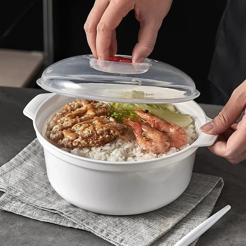 BPA-Free Microwavable Heating Bowl with Lid – 1.2L Dishwasher Safe Microwave Heating Bowl Oasis Select