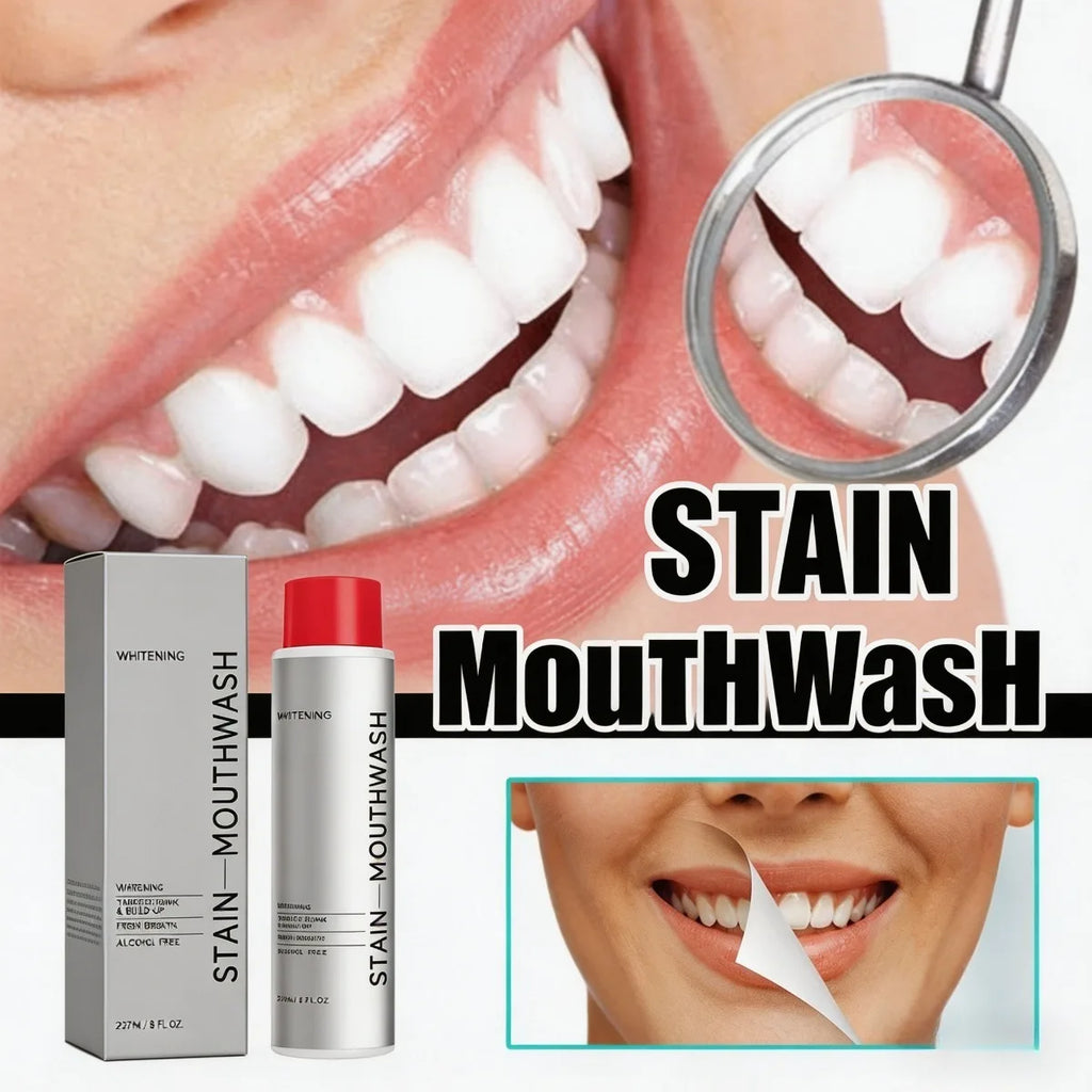 1/2/3Pcs Stain Removal Mouthwash Alcohol Free Teeth Brightening Fresh Breath Plaque Remover Enamel Safe Daily Oral Care Oasis Select