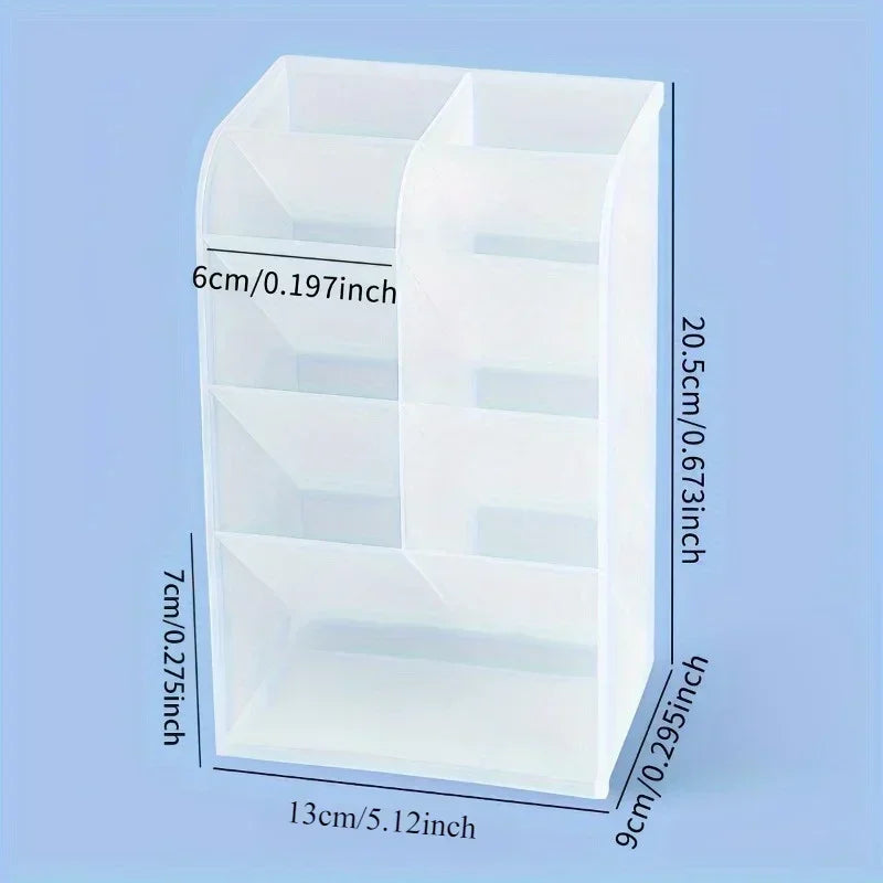 Multi functional desktop pen holder, transparent large capacity pen holder, stationery organizer, office desk pen storage rack Oasis Select