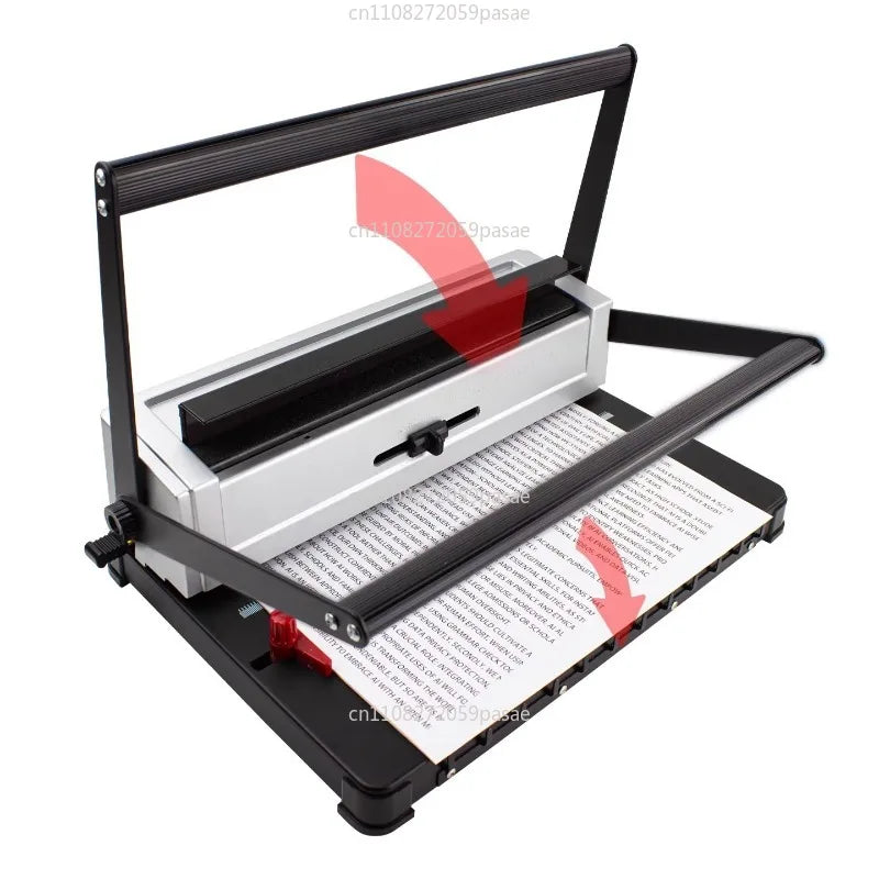 W15M 34-Hole Square Punch Manual Ring Binding Machine