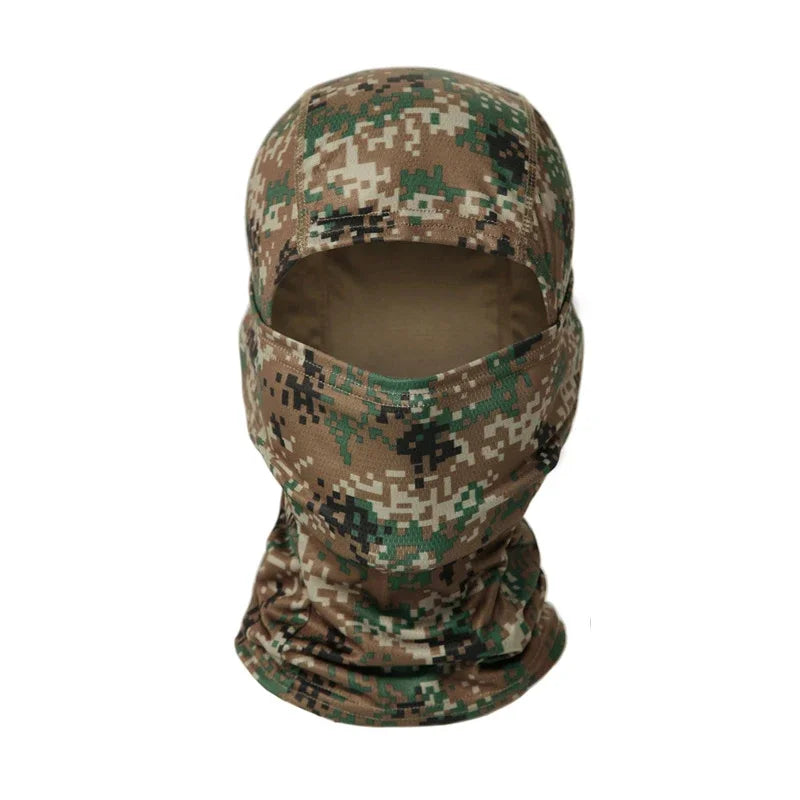 Camouflage Balaclava Hat Cycling Full Face Mask Outdoor Sports Hunting Hiking Ski Mask Motorcycle Helmet Inner Cap Oasis Select Jungle Digital