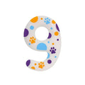 Birthday Candles Blue Dog Paw Themed Print Birthday Party Supplies Paw Cake Topper Decorations Birthday Oasis Select 9