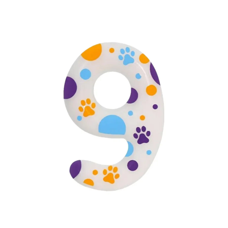 Birthday Candles Blue Dog Paw Themed Print Birthday Party Supplies Paw Cake Topper Decorations Birthday Oasis Select 9