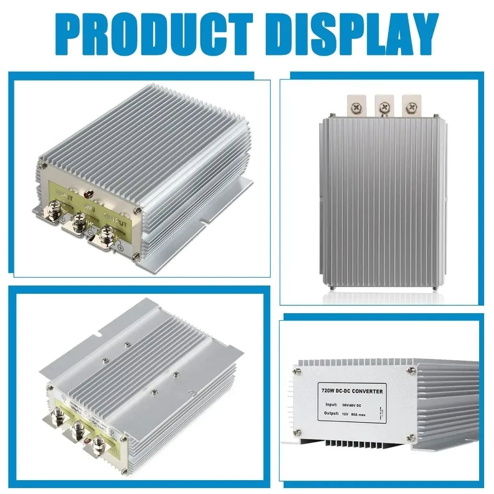 48v to 12v 60A Reducer Power Input 720W Voltage Regulator Input Current Converter Voltage Converter Oasis Select