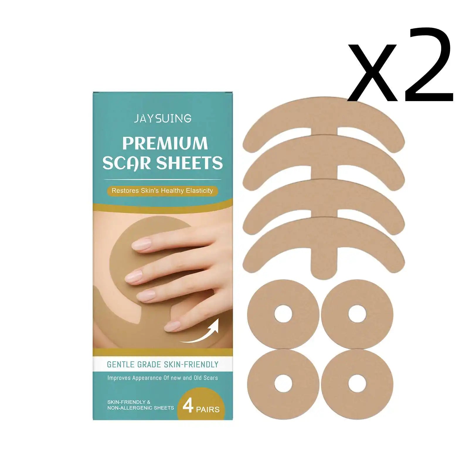 Hyaluronic Acid Chest Patch – Lift, Firm & Scar Repair | 4 Pairs Chest Care Patch Oasis Select 2x4 PAIRS 4 PAIRS